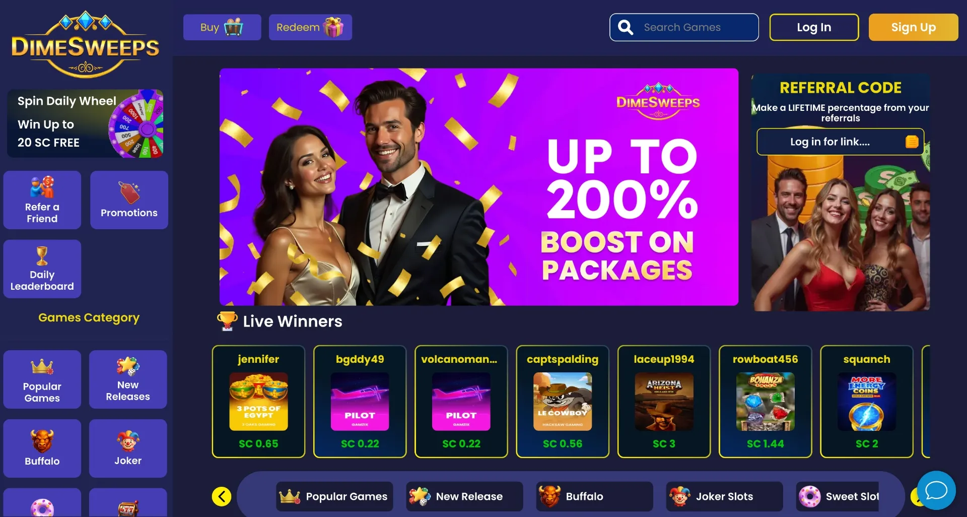 How To Sign Up For DimeSweeps Background Image