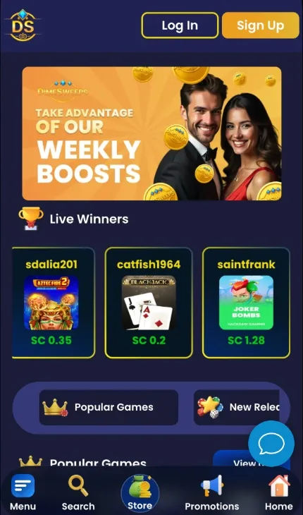 DimeSweeps On Mobile Background Image