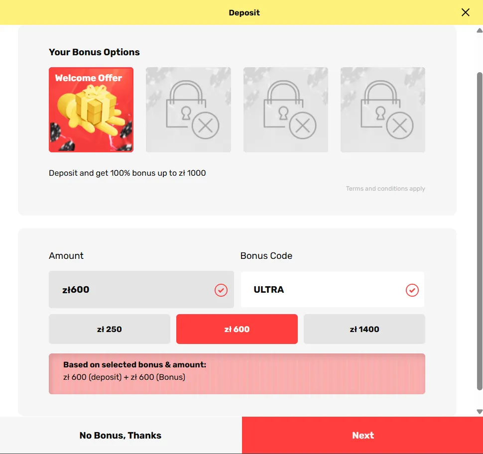 Welcome Offer Background Image