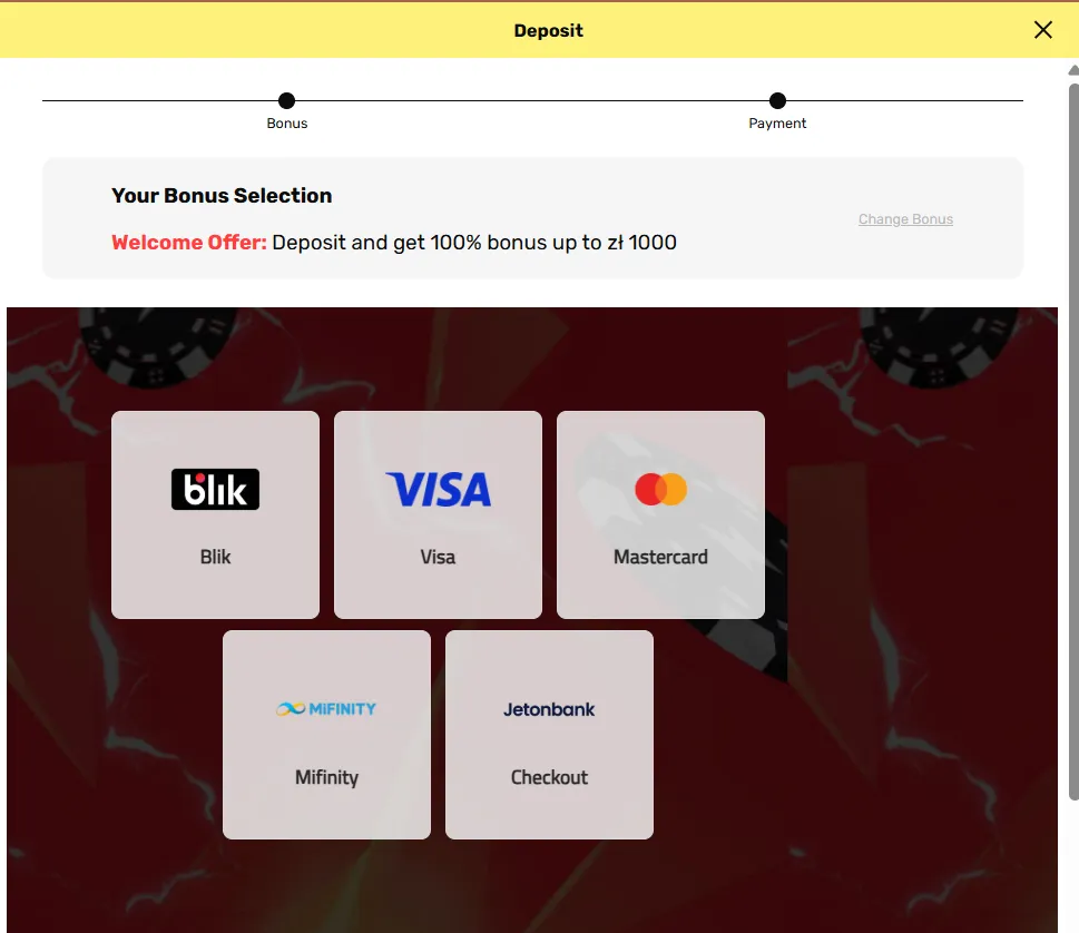 Payment Methods Background Image