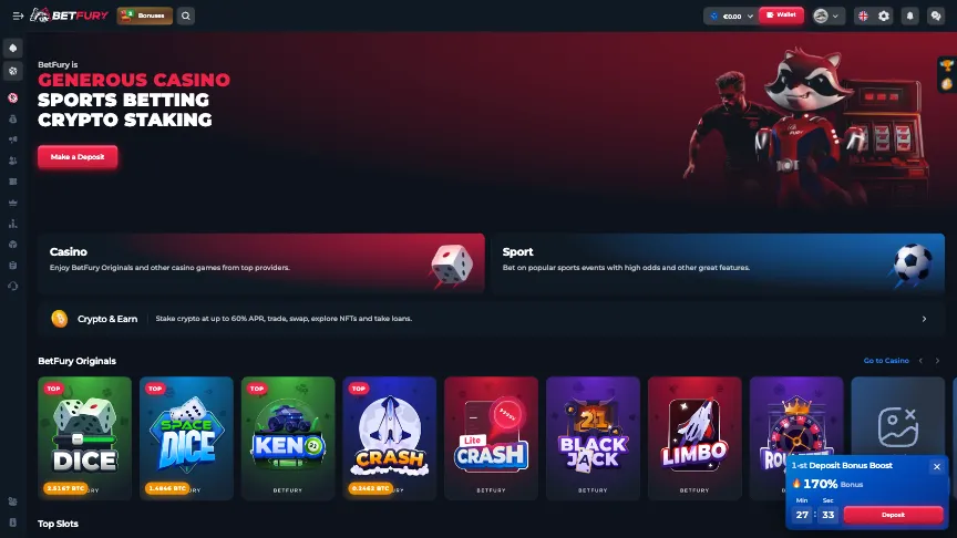 Betfury Casino Slot Game Background Image