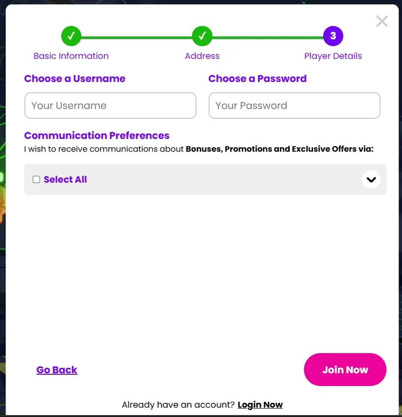 Registration Step 2 Background Image