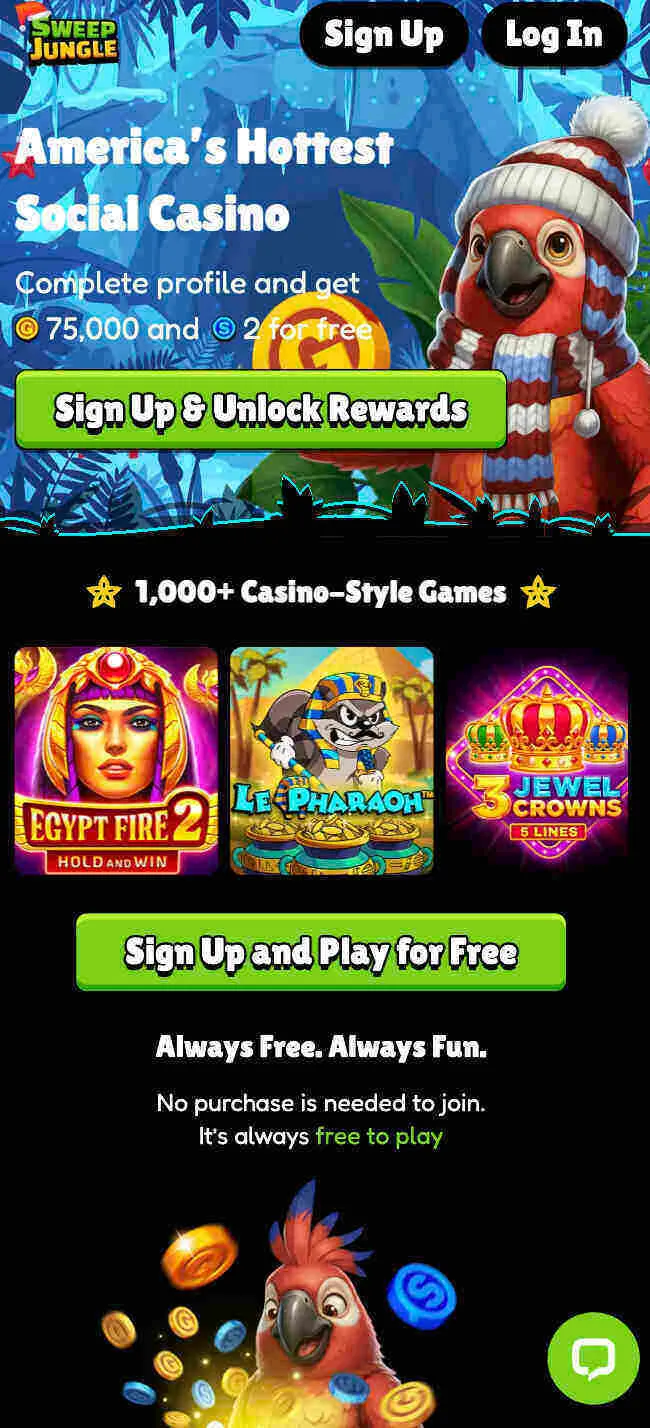 Sign Up For SweepJungle Background Image