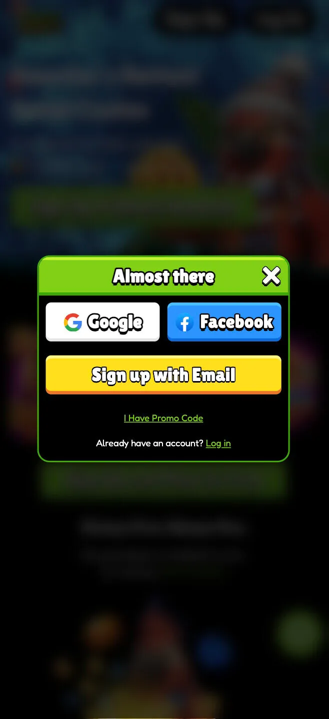 Sign Up With The Email For SweepJungle Background Image