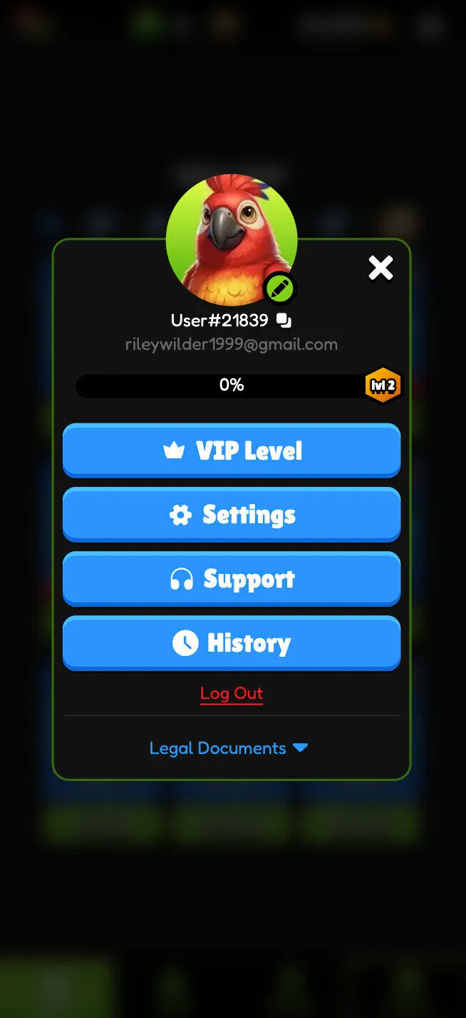 SweepJungle User Account On Mobile Background Image