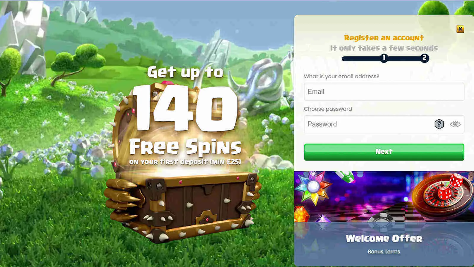 Enter Your Email Address And Create A Password At Duelz Background Image