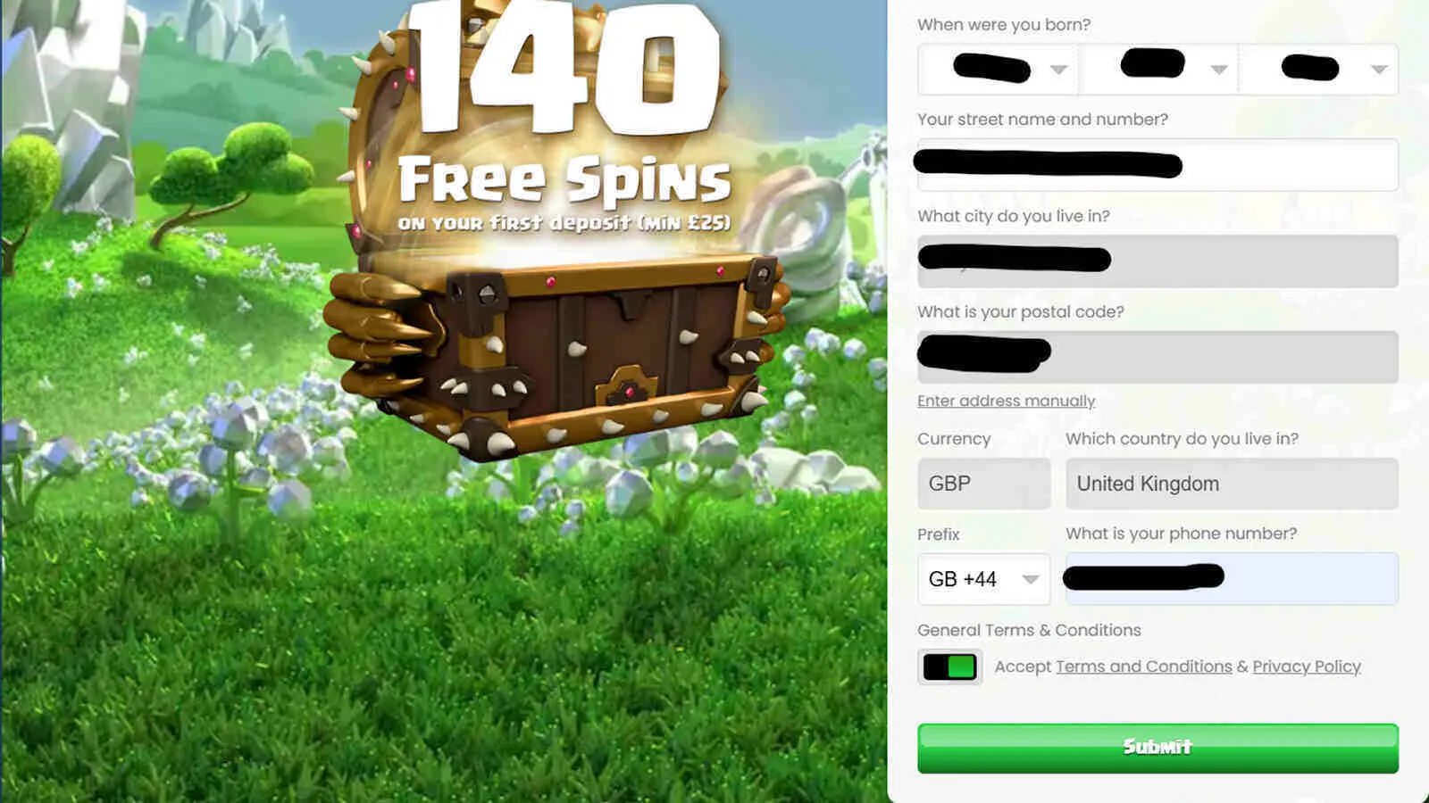 Complete The Registration Form At Duelz Background Image