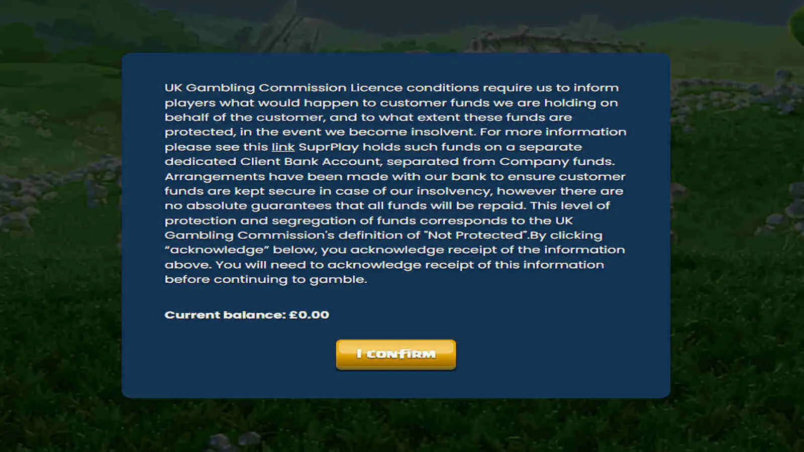 Acknowledge That You Understand How Duelz Stores Player Funds Background Image