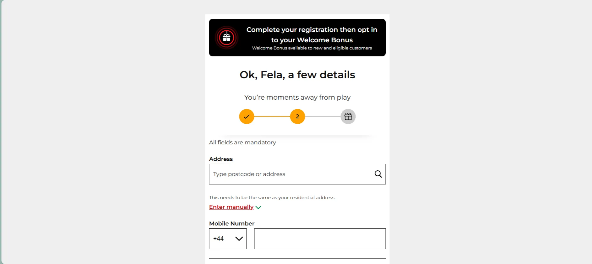 Registration Background Image