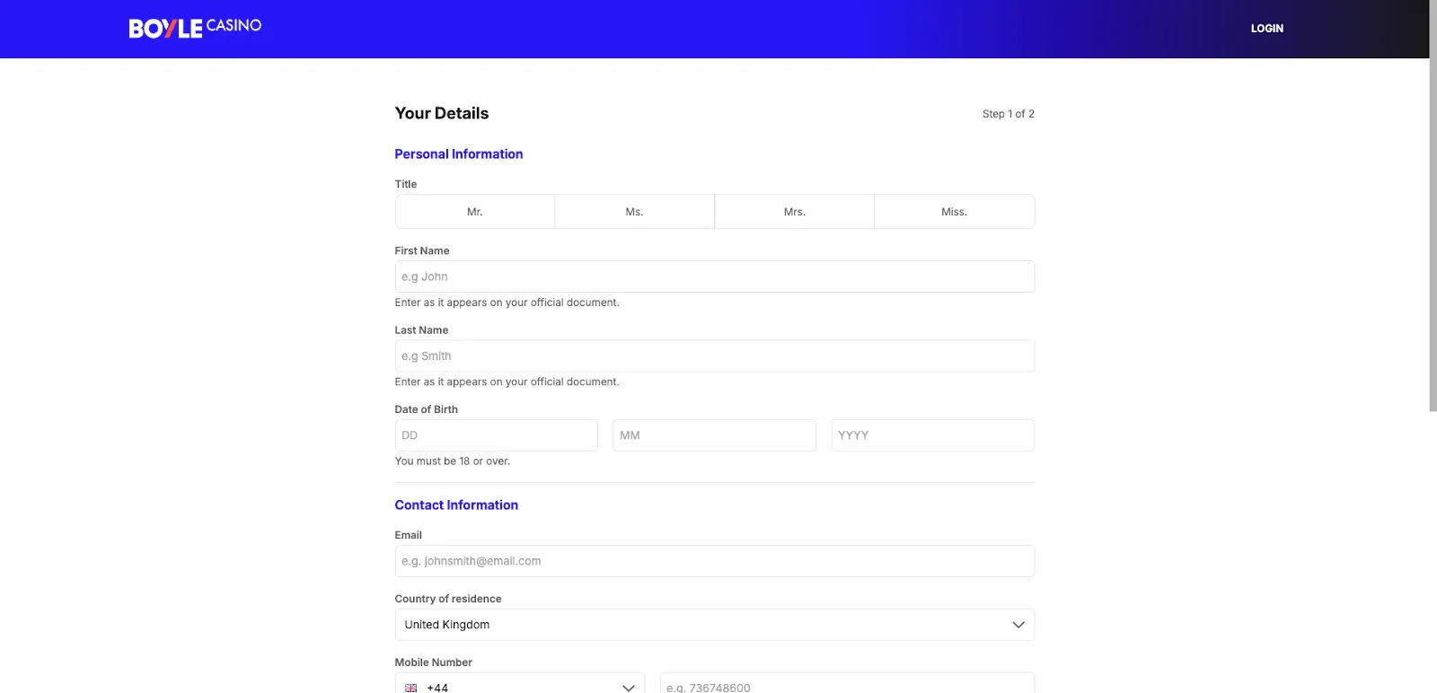 How To Sign Up To BOYLESports Casino Background Image
