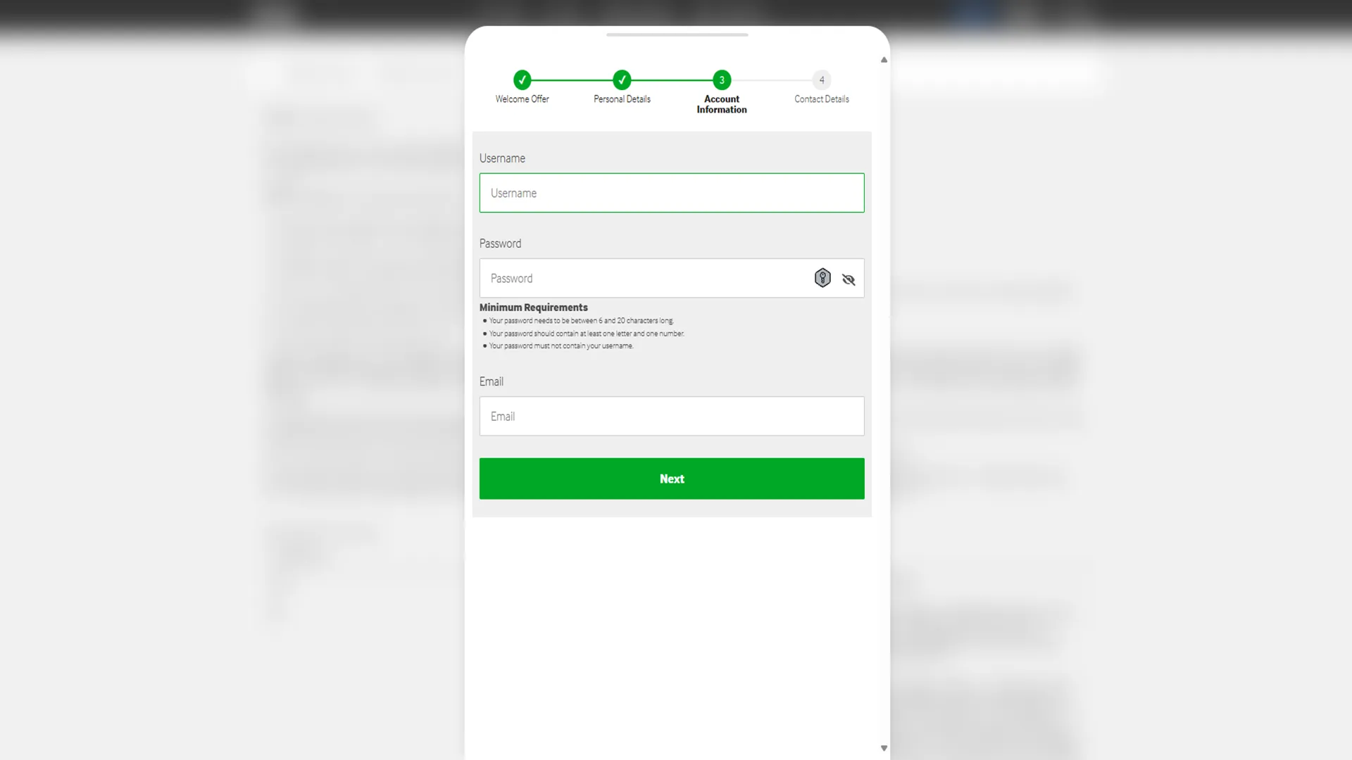 Add Username And Password Background Image