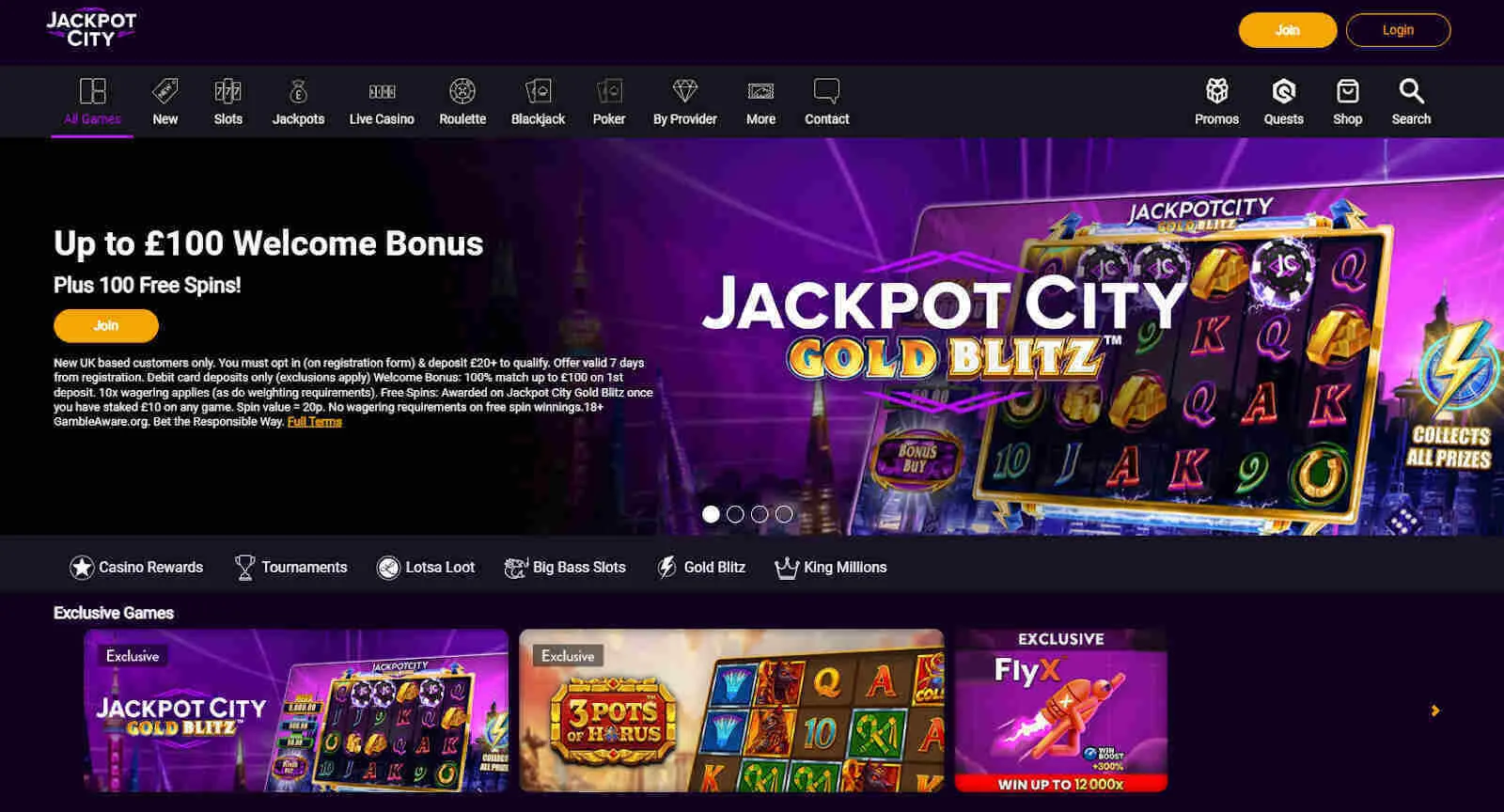 Visit The Official Jackpot City Website Background Image