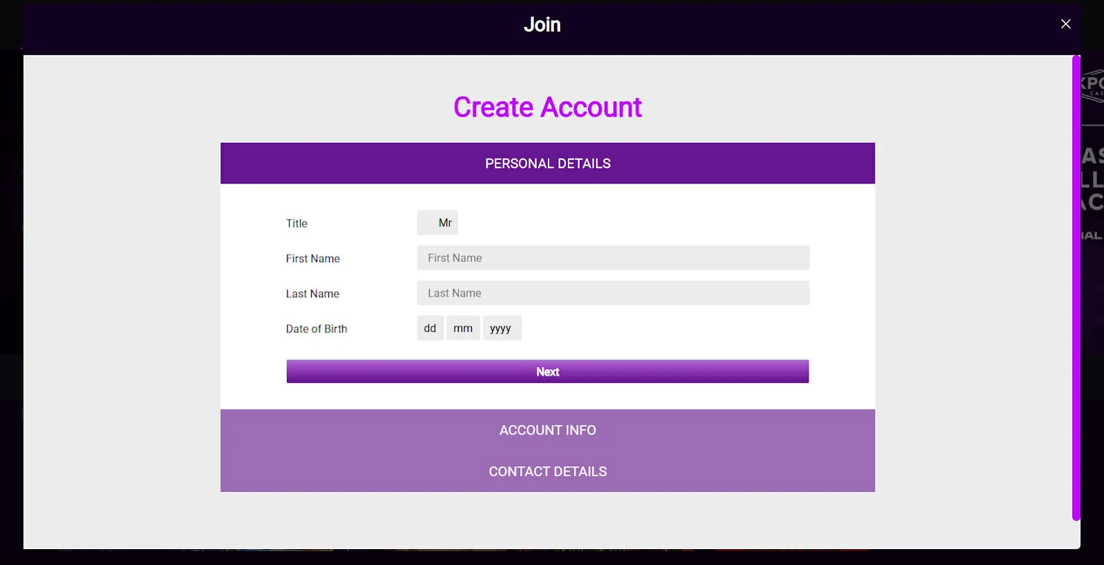 Create An Account For Jackpot City Casino Background Image