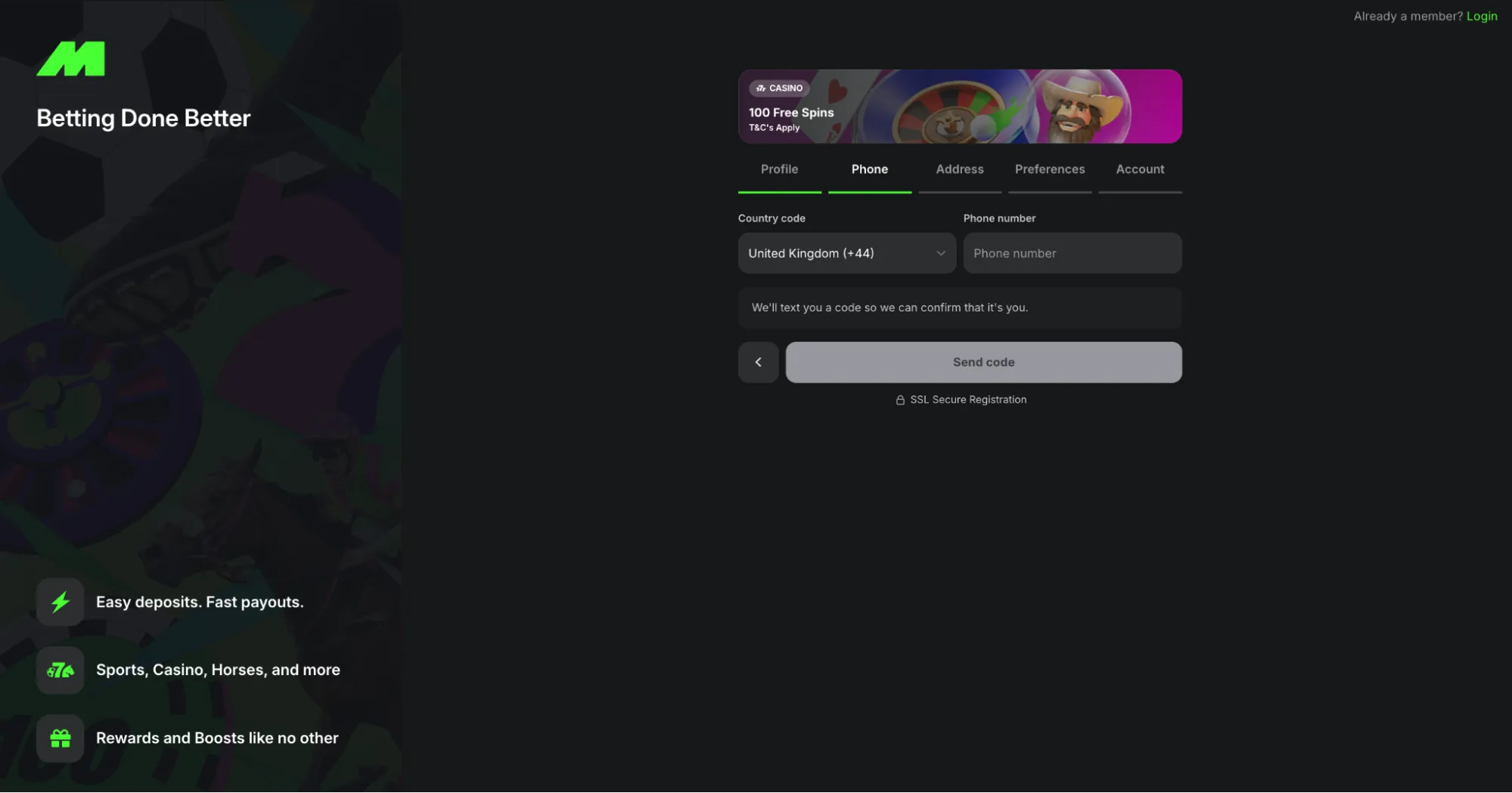 How To Sign Up To Midnite 2 Background Image