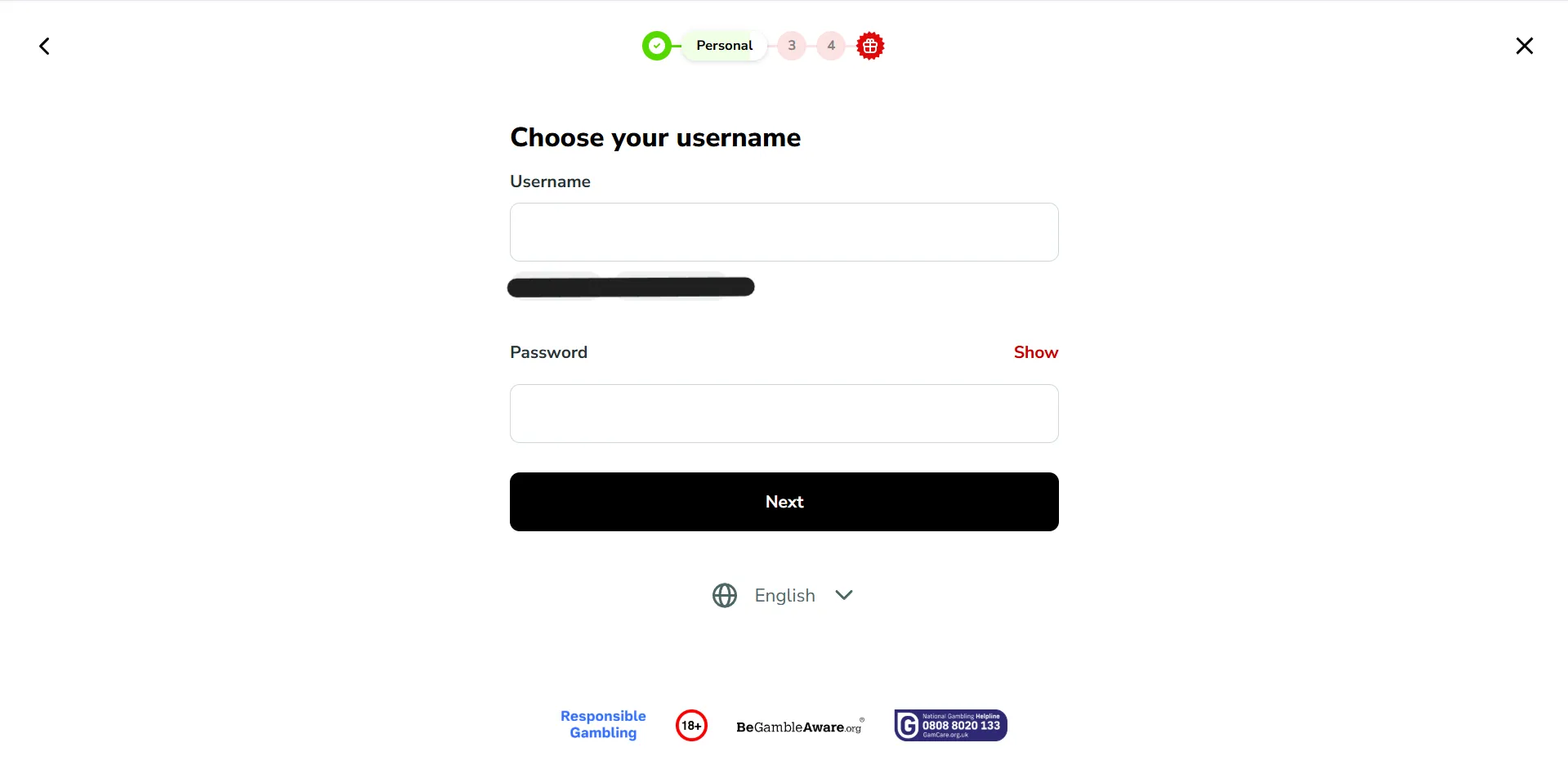 Registration Username Background Image