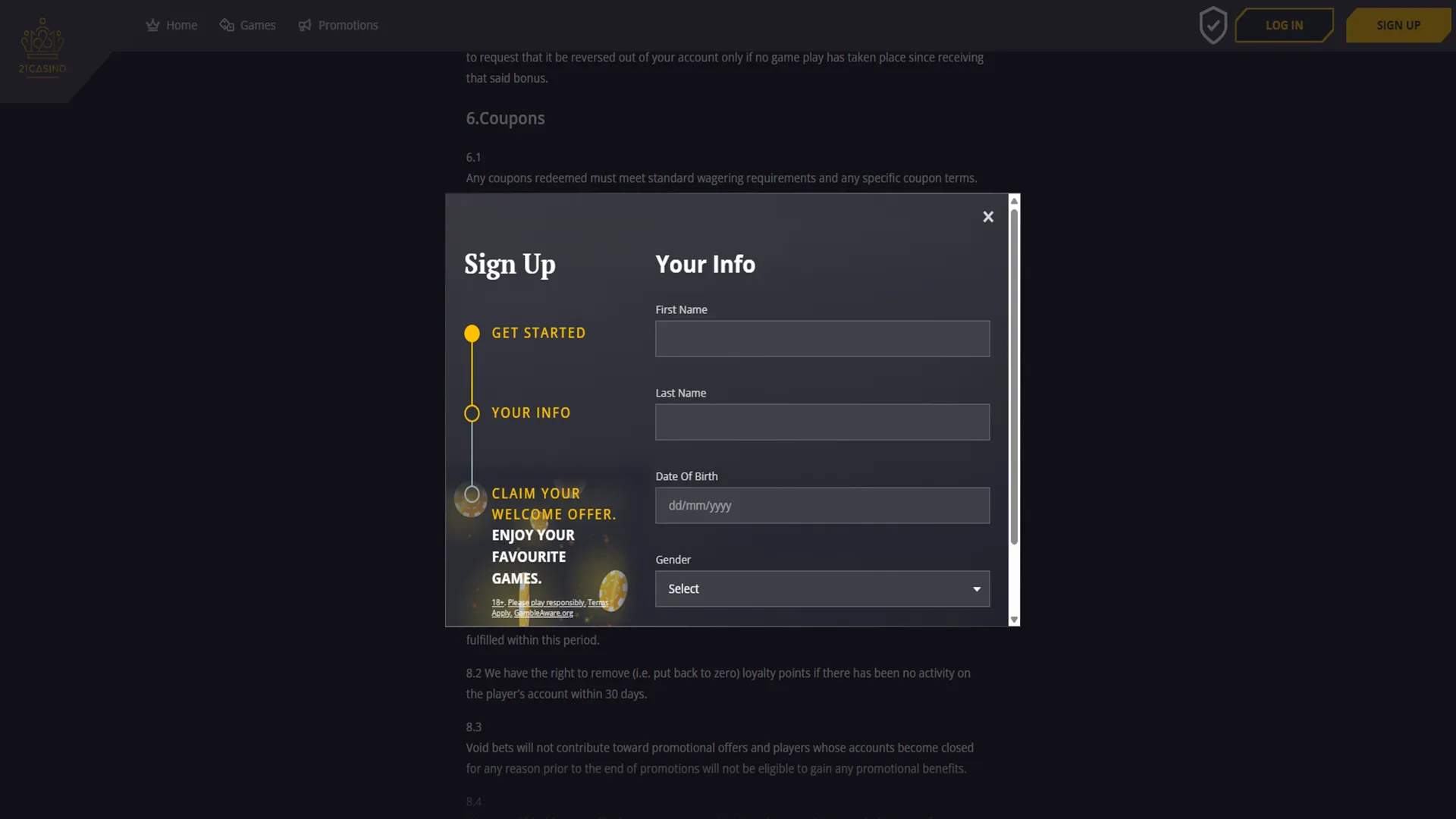 Personal Information To Add Background Image