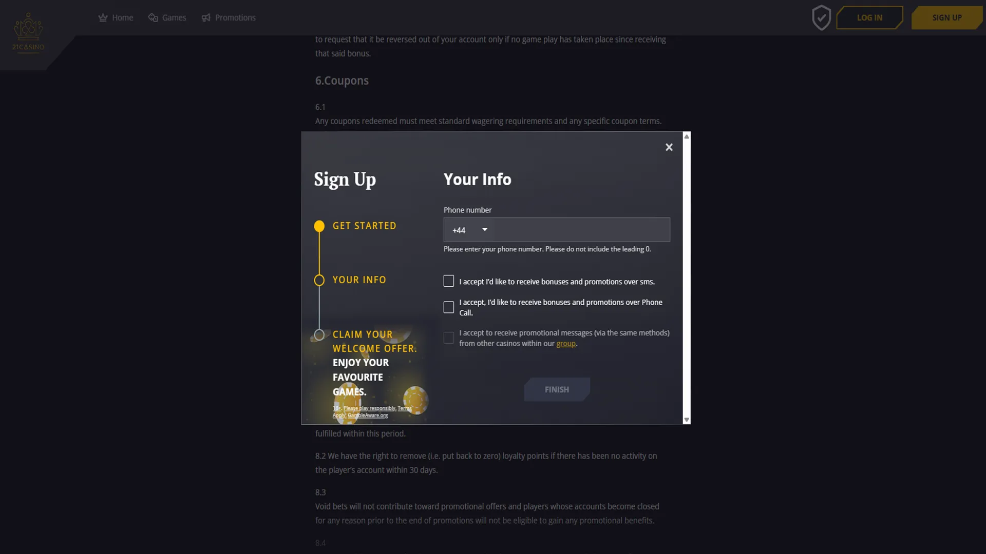 Add Phone Number Background Image