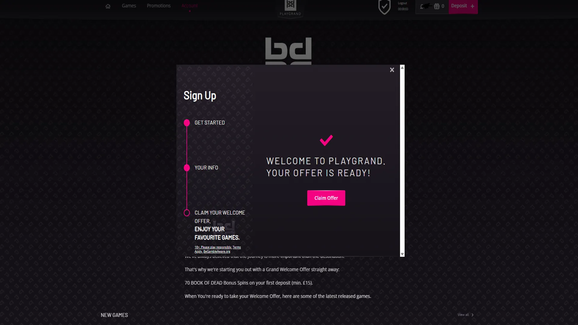 Final Step Of Registering Background Image