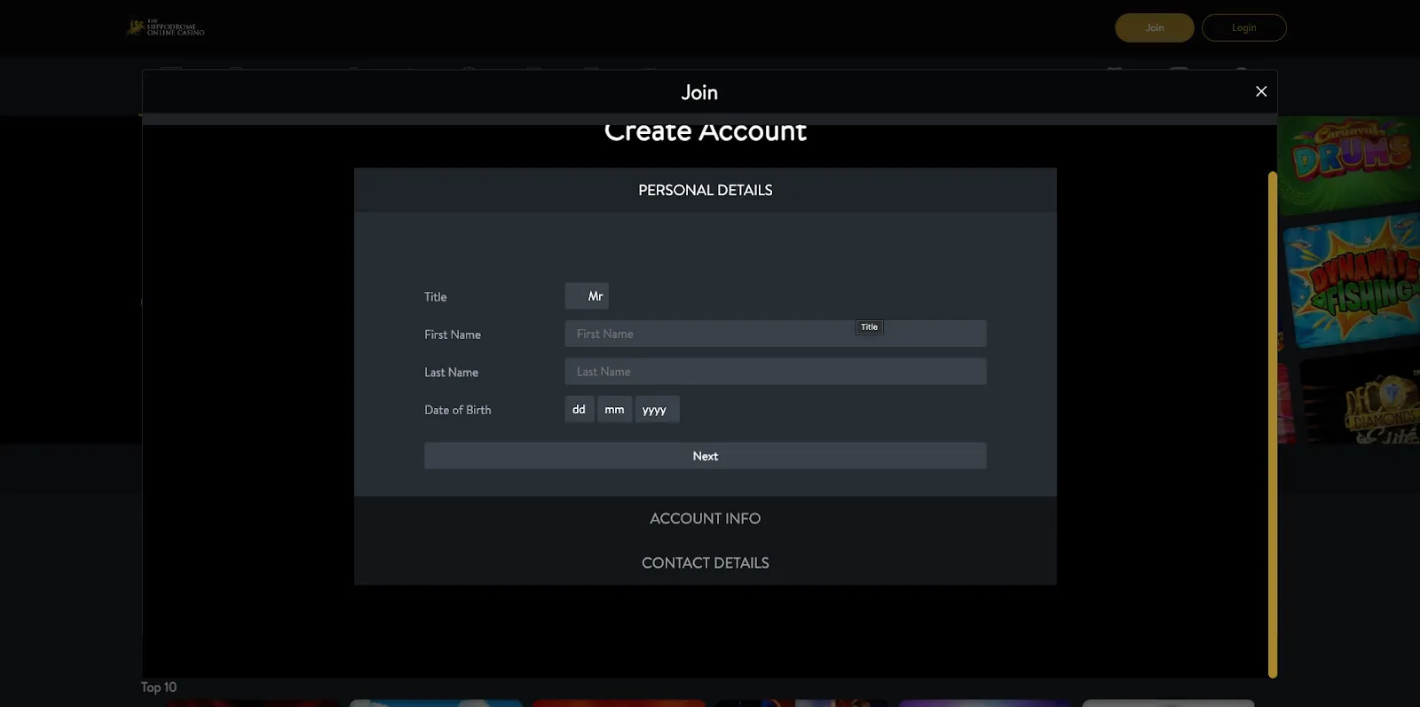 How To Sign Up To Hippodrome Casino Background Image