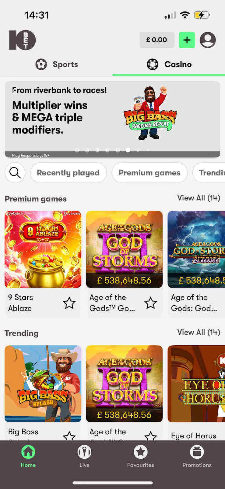 10bet Casino Mobile And Browser Performance Background Image