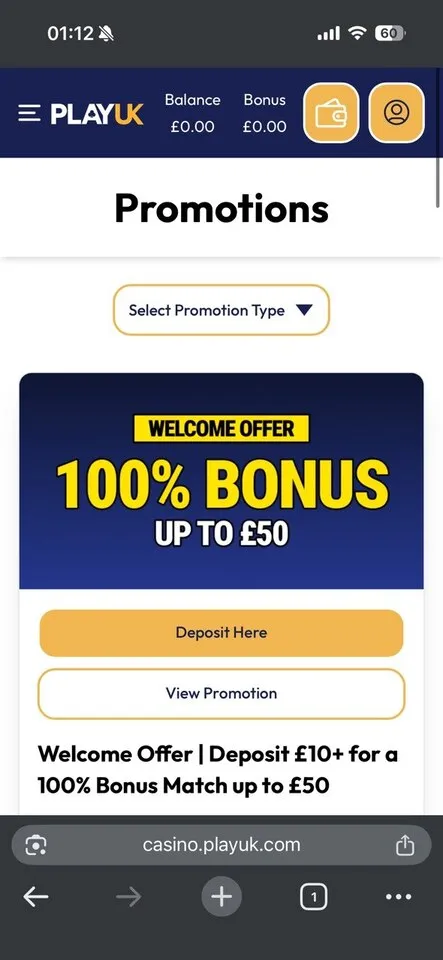 PlayUK Casino Promotions Background Image