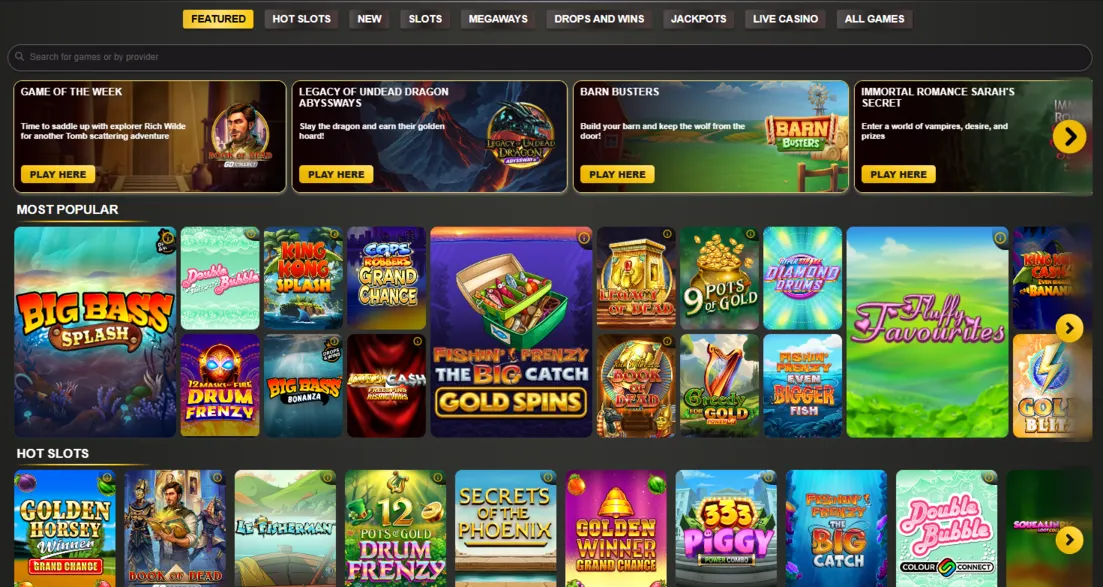 King Casino Featured Background Image