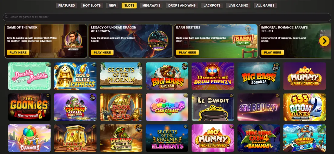 King Casino Slots Background Image