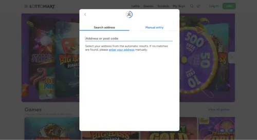 Lottomart How To Sign Up Step 4 Background Image