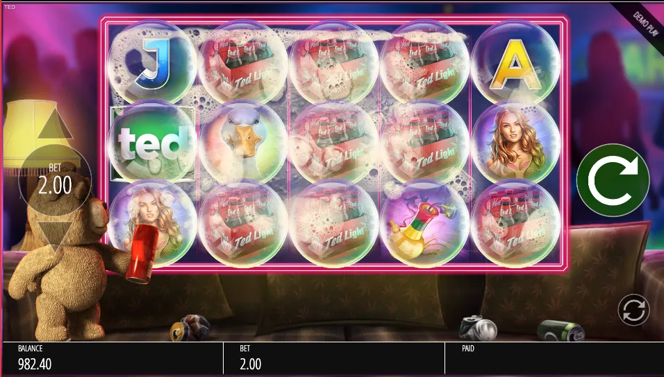 Ted Slot Beer Shuffle Background Image