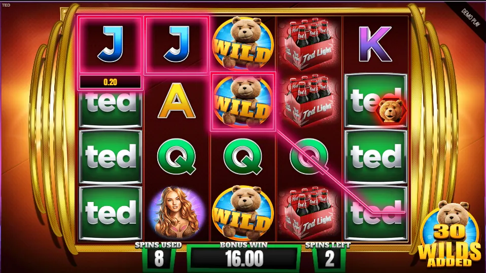 Ted Slot Free Spins Background Image