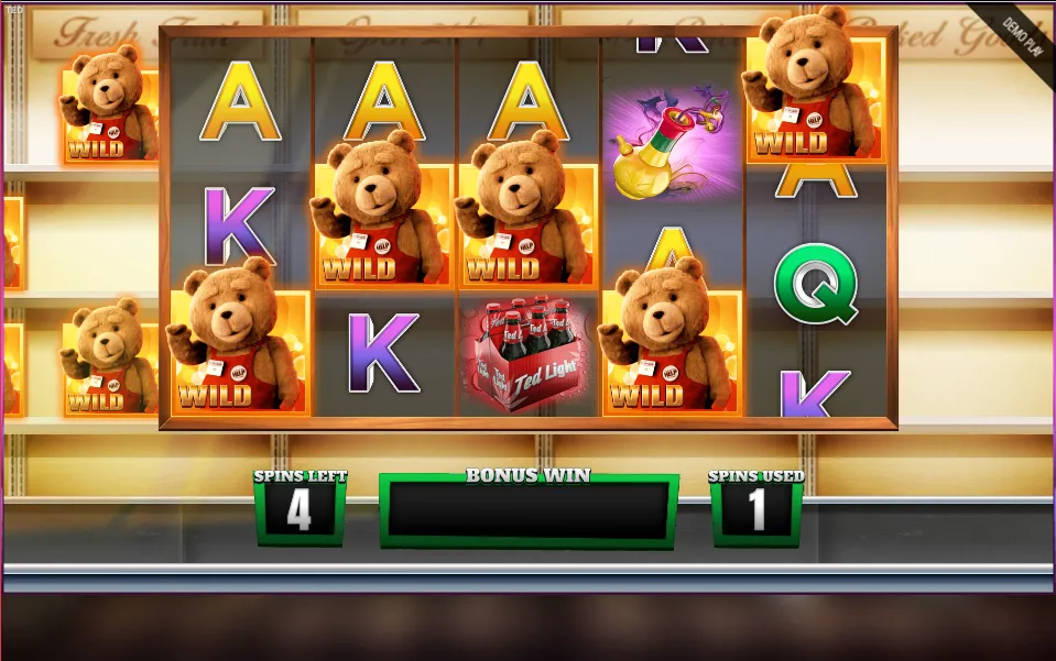 Ted Slot S Mart Free Spins Background Image