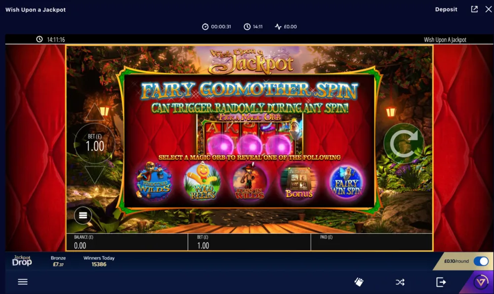 Wish Upon A Jackpot Slot Free Spins 4 Background Image