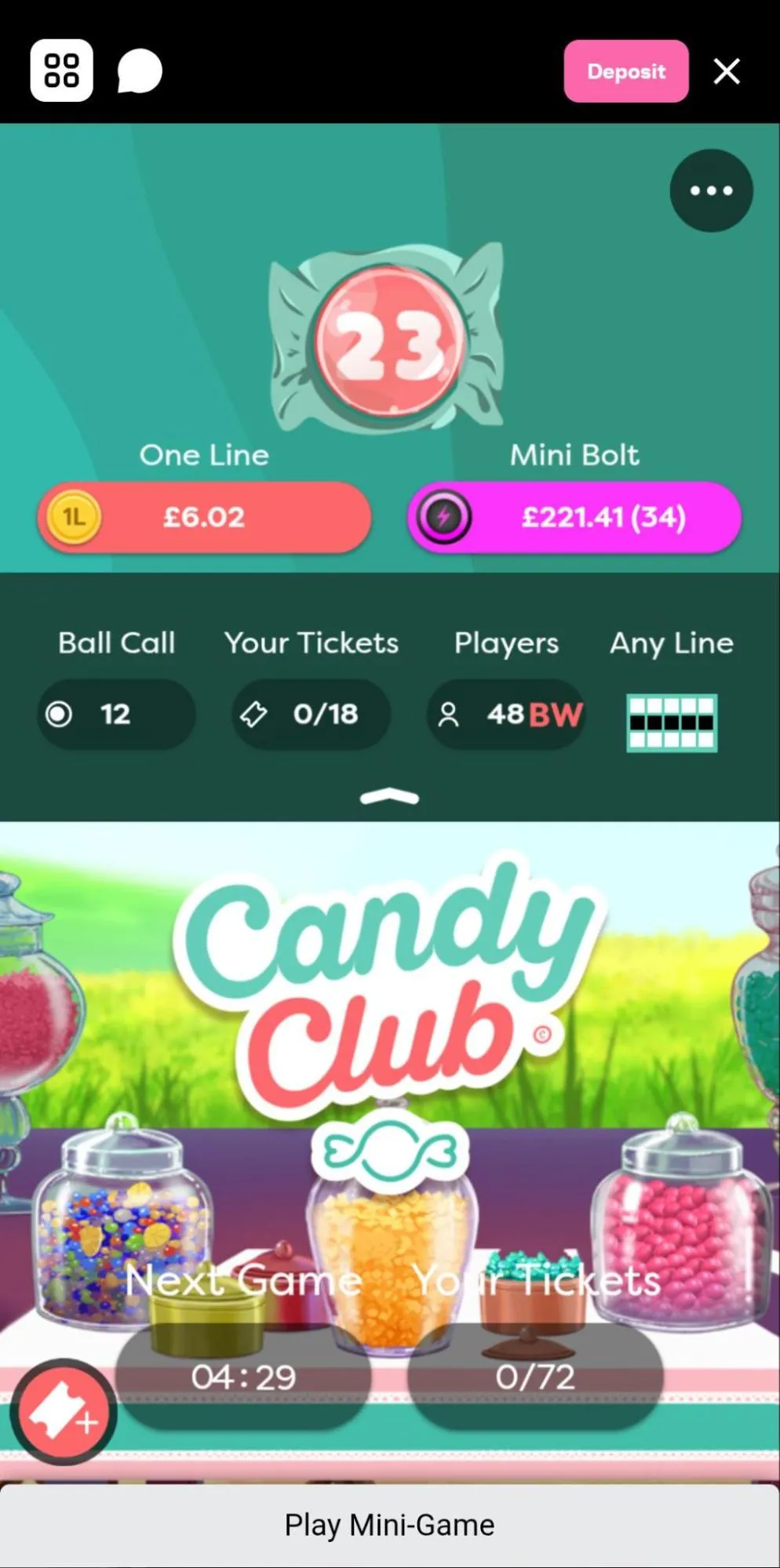 Double Bubble Bingo On Mobile 2 Background Image