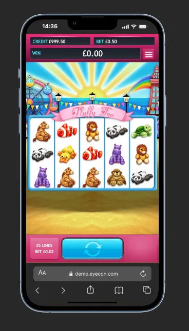 Fluffy Too Slot On Mobile Background Image