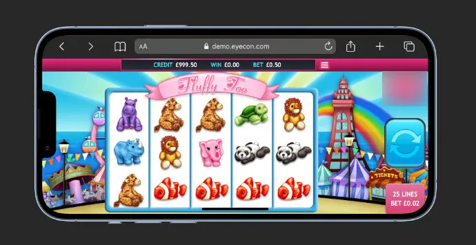 Fluffy Too Slot Mobile Experience Background Image