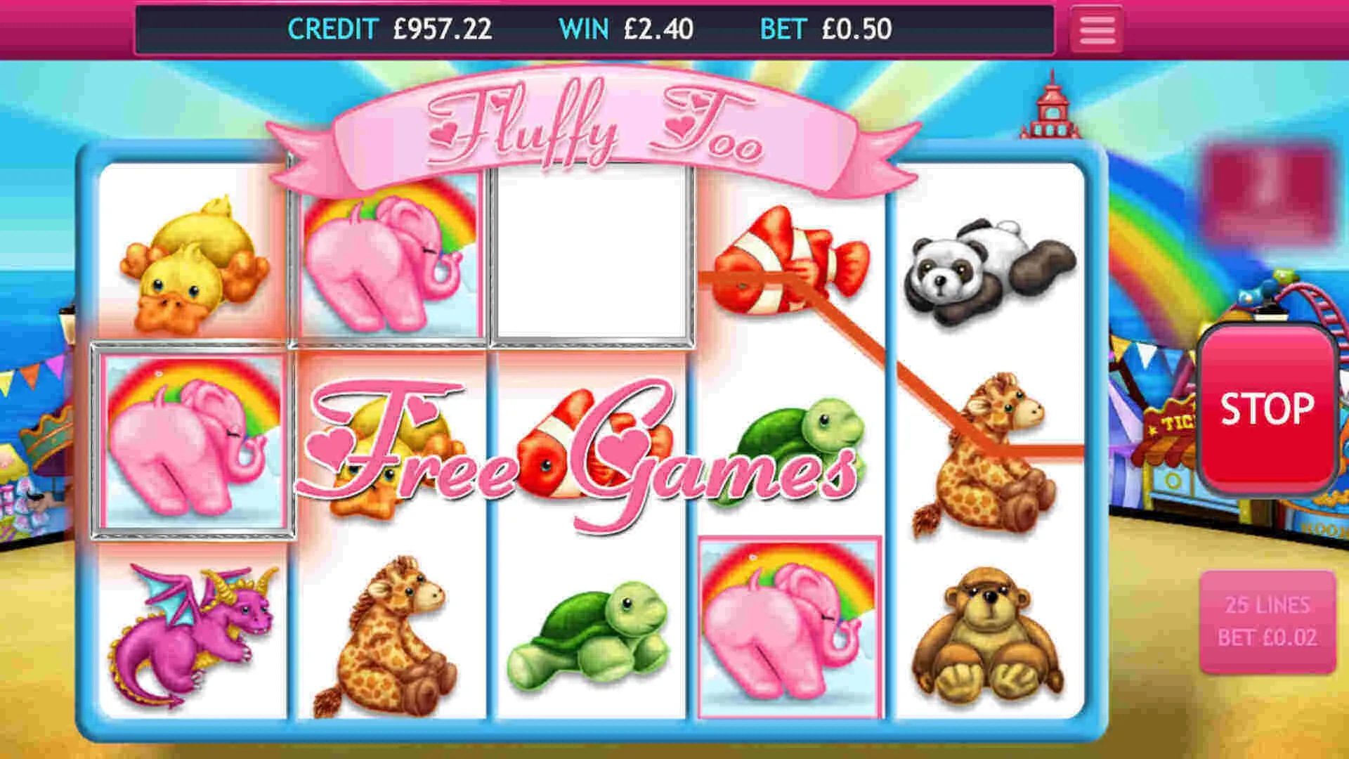 Fluffy Too Slot Bonus Feature Free Game Background Image