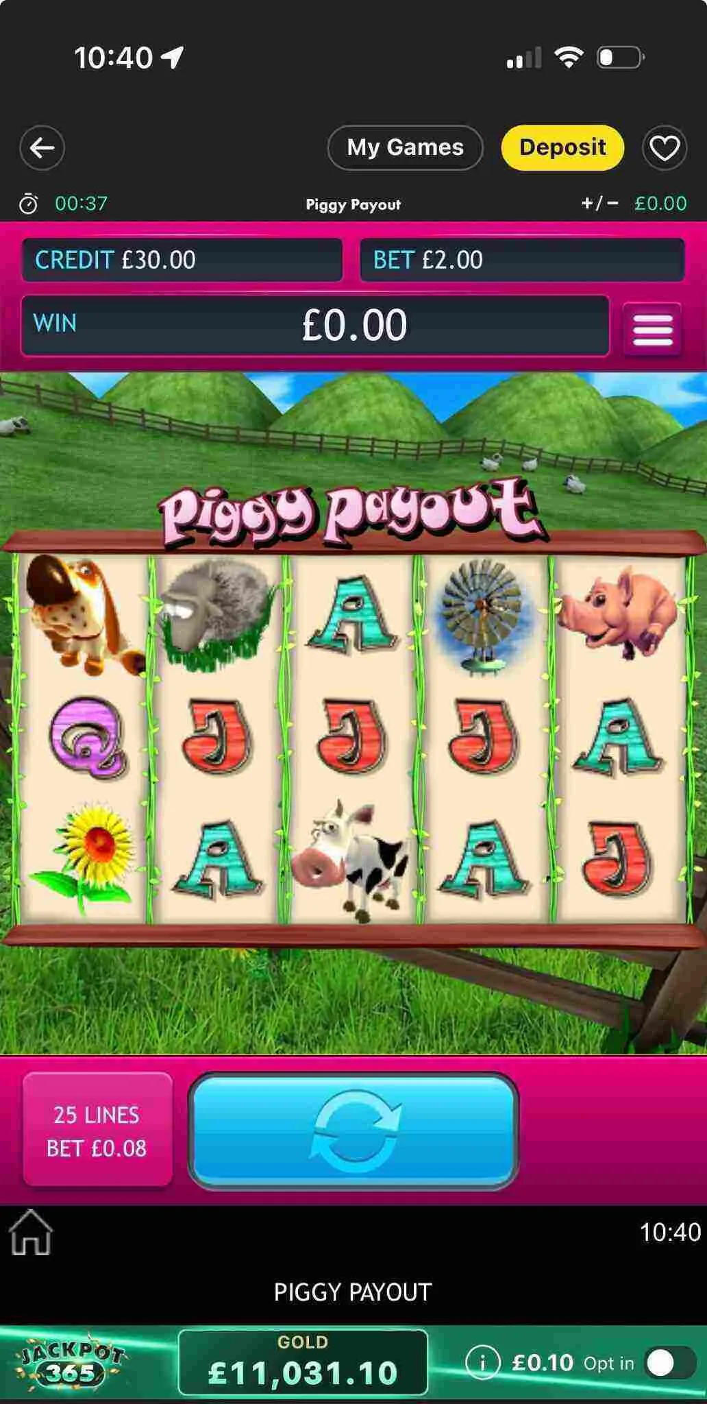 Piggy Payout Slot Mobile Experience Background Image