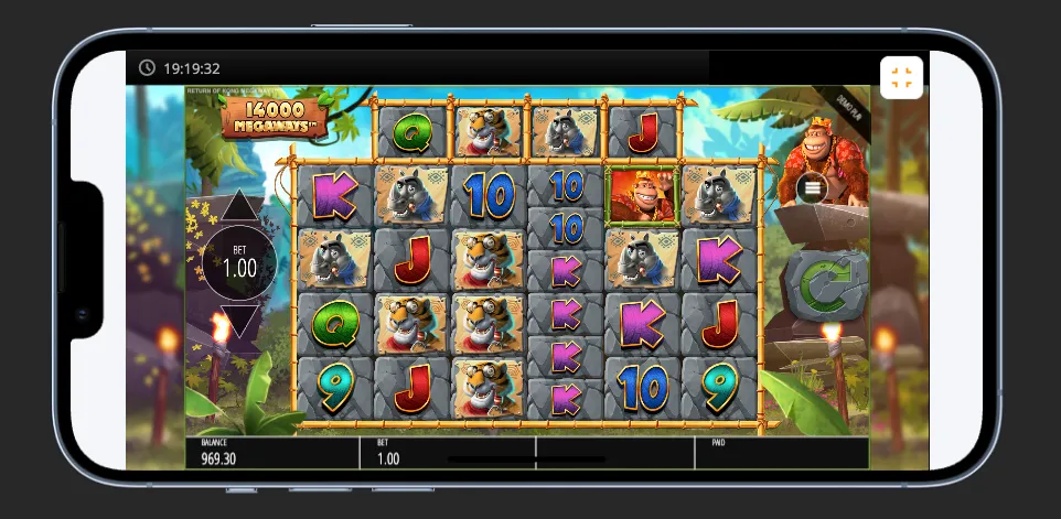 Return Of Kong Megaways Slot Mobile 2 Background Image