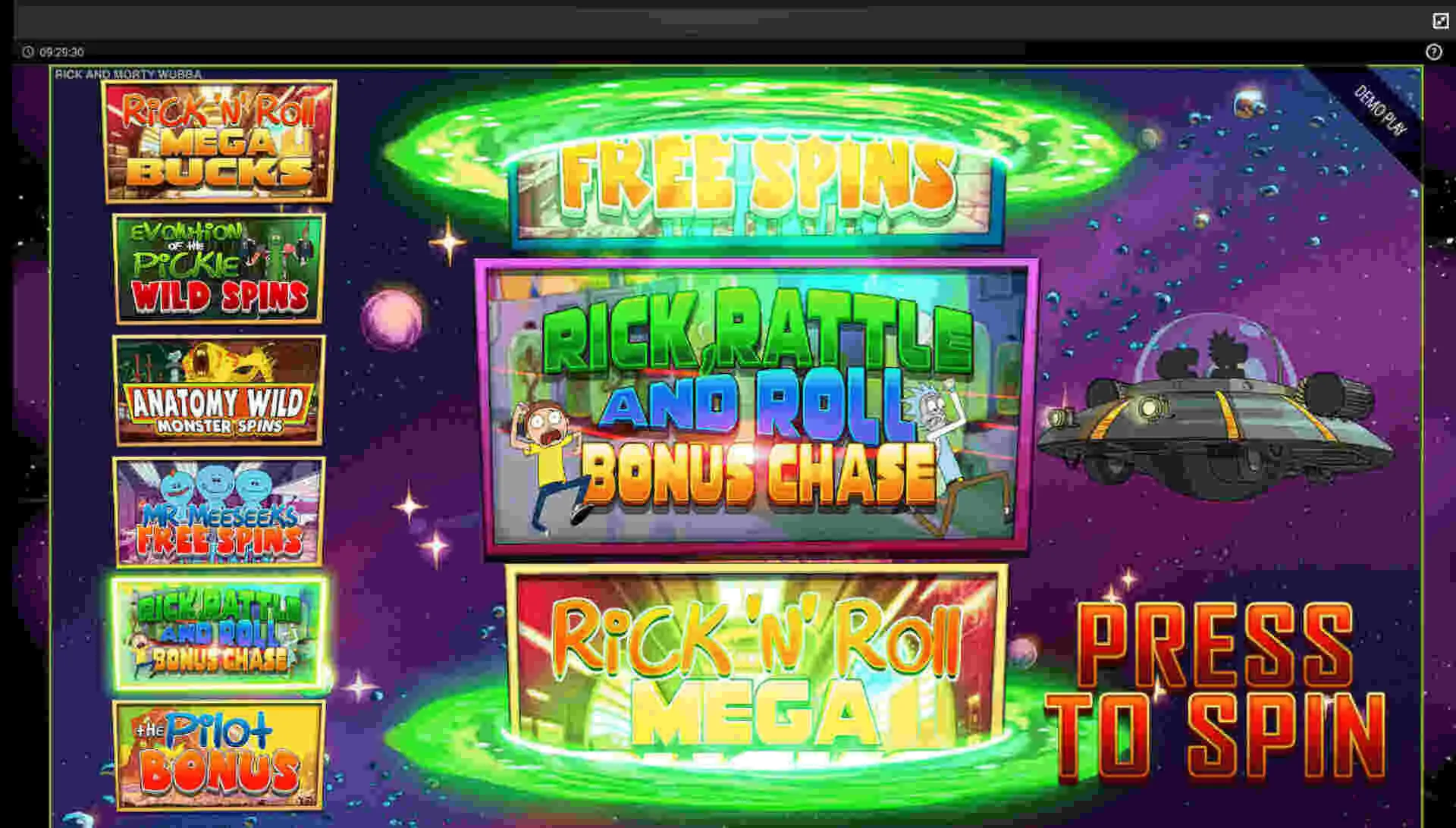 Wubba Lubba Dub Dub Bonus Portal Background Image