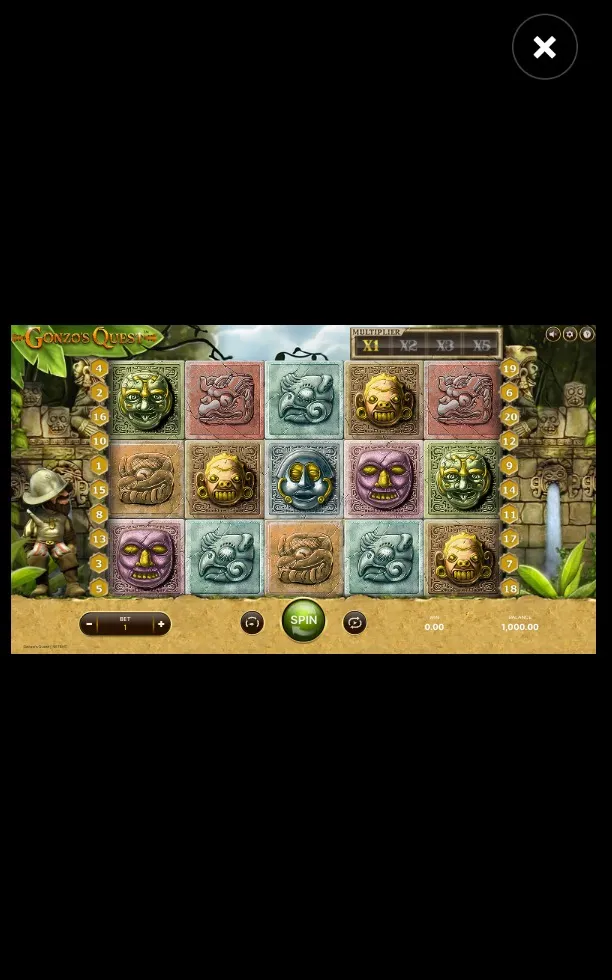 Gonzo's Slot Mobile 1 Background Image