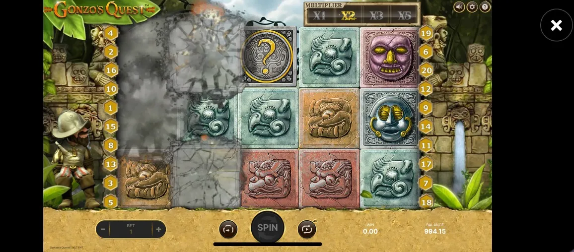 Gonzo's Slot Mobile 2 Background Image