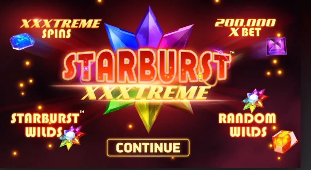 Starburst XXXtreme uutuus peli