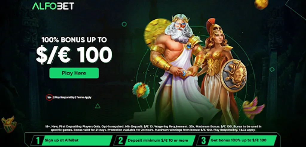 Welcome bonus at Alfobet for Canadian players