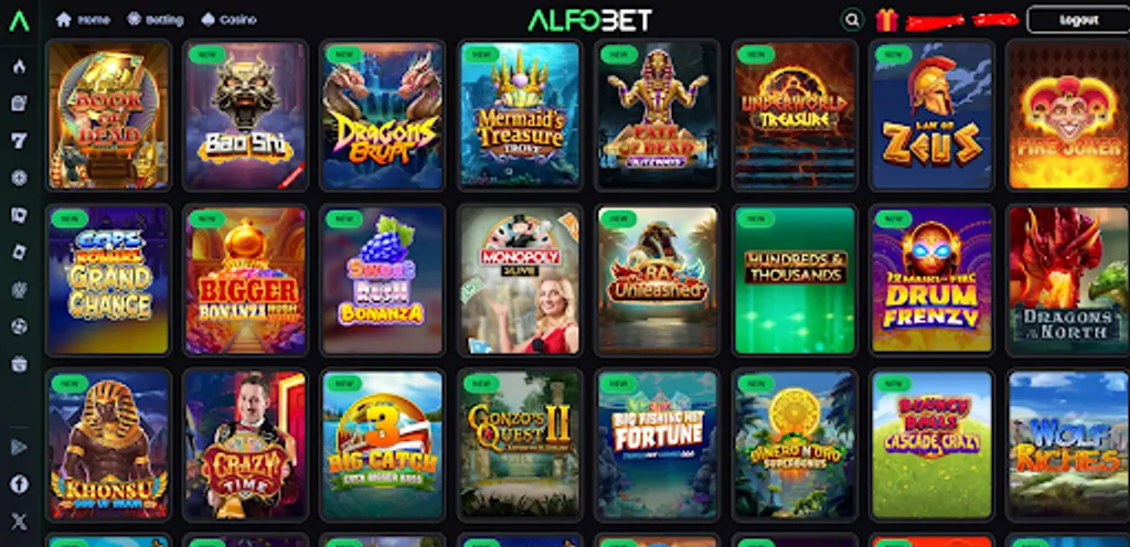 We counted over 2,000 Alfobet casino games
