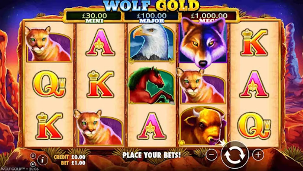 Screenshot of Wolf Gold review