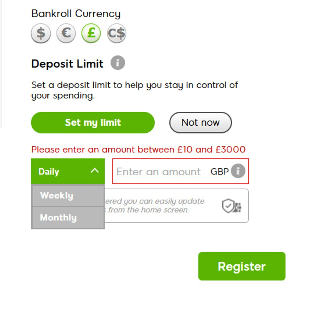 Responsible gambling tools at 888