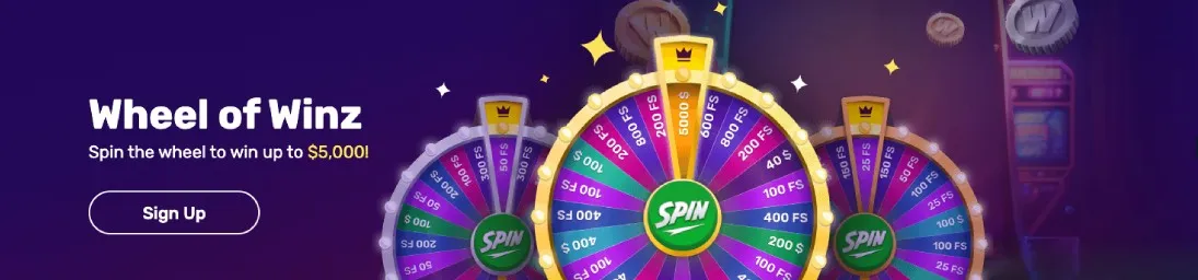 Winz.io Casino Wheel of Winz