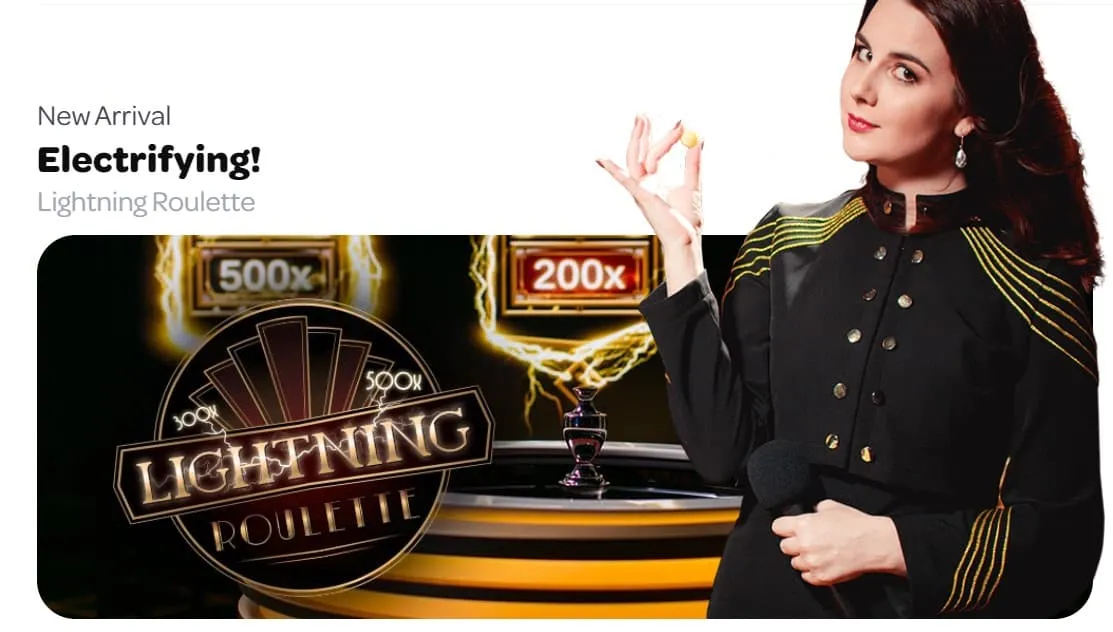 Spin Casino kuvassa nainen, jolla univormu asu ja taustalla ruletti ja kasinopelejä