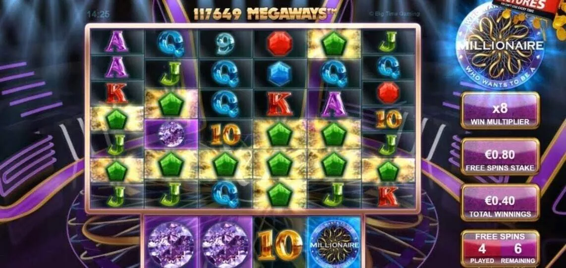 Who wants to be a millionaire wilds bonuses and free spins