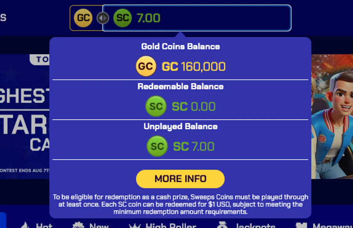 Sportzino casino Gold coins